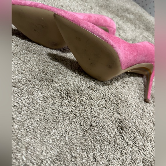 Sam Edelman pink suede heels - worn once! - Picture 2 of 5